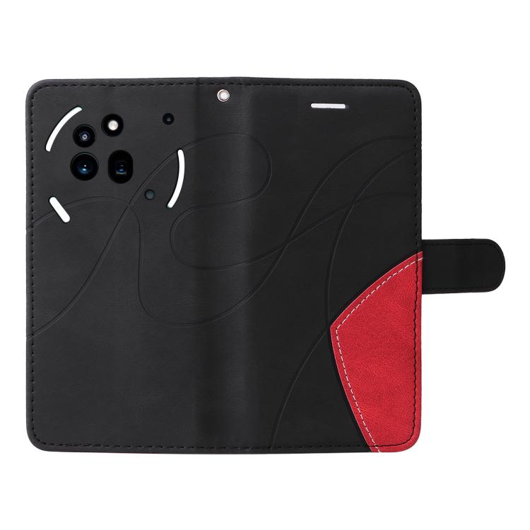 For Nothing Phone 3A Pro Dual-color Splicing Flip Leather Phone Case