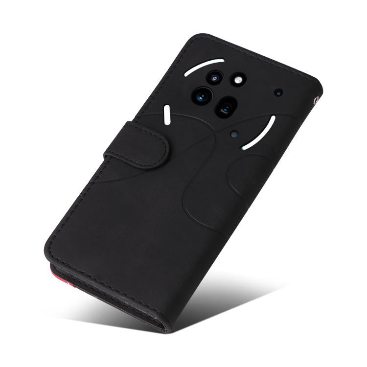 For Nothing Phone 3A Pro Dual-color Splicing Flip Leather Phone Case