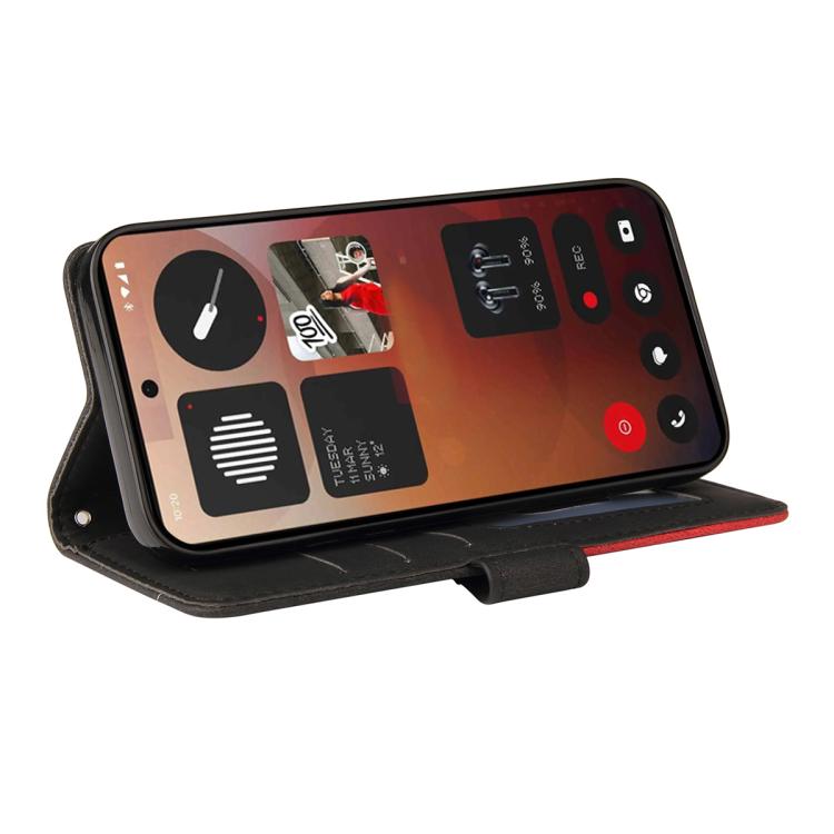 For Nothing Phone 3A Pro Dual-color Splicing Flip Leather Phone Case
