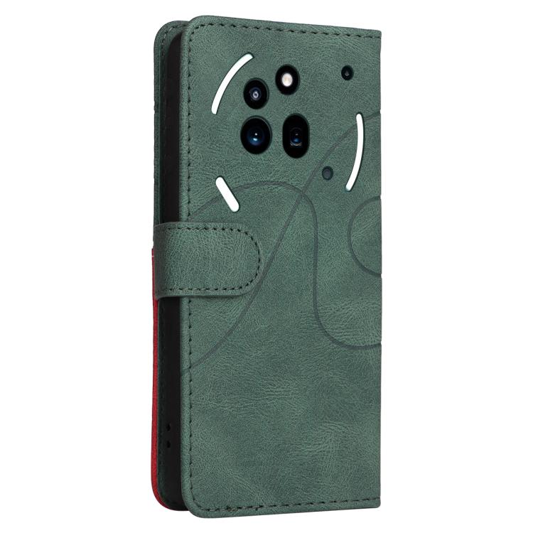 For Nothing Phone 3A Pro Dual-color Splicing Flip Leather Phone Case