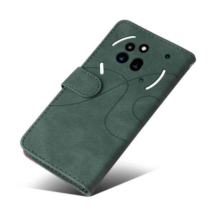 For Nothing Phone 3A Pro Dual-color Splicing Flip Leather Phone Case