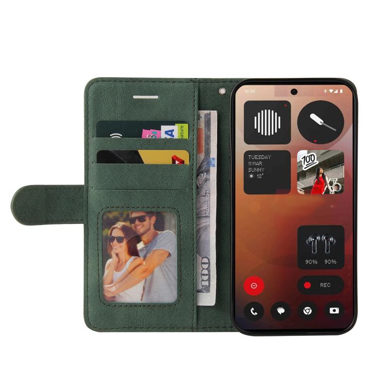 For Nothing Phone 3A Pro Dual-color Splicing Flip Leather Phone Case
