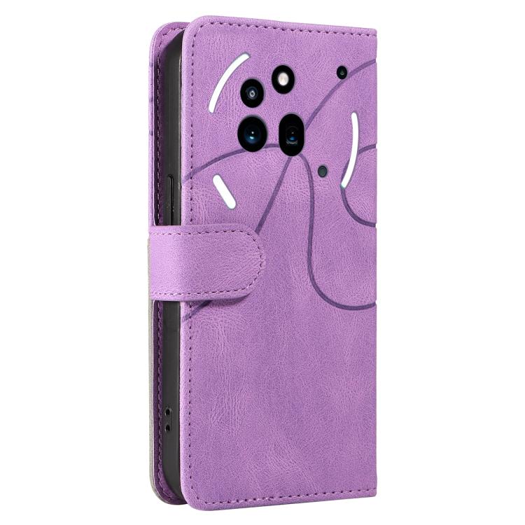 For Nothing Phone 3A Pro Dual-color Splicing Flip Leather Phone Case