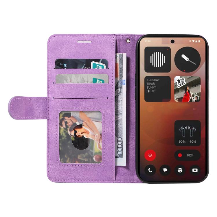 For Nothing Phone 3A Pro Dual-color Splicing Flip Leather Phone Case