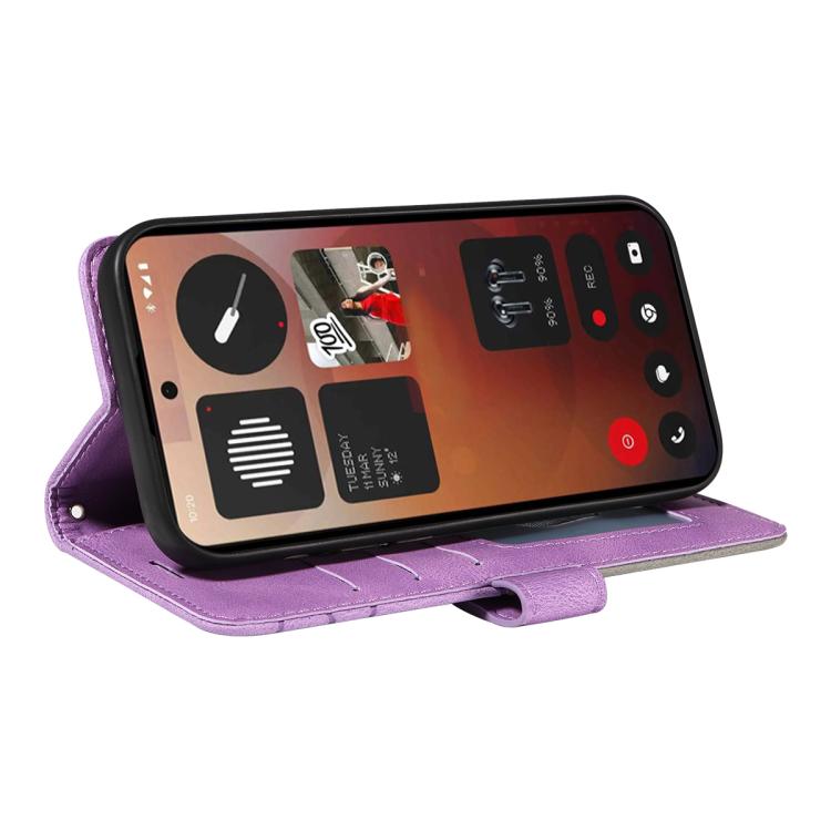 For Nothing Phone 3A Pro Dual-color Splicing Flip Leather Phone Case