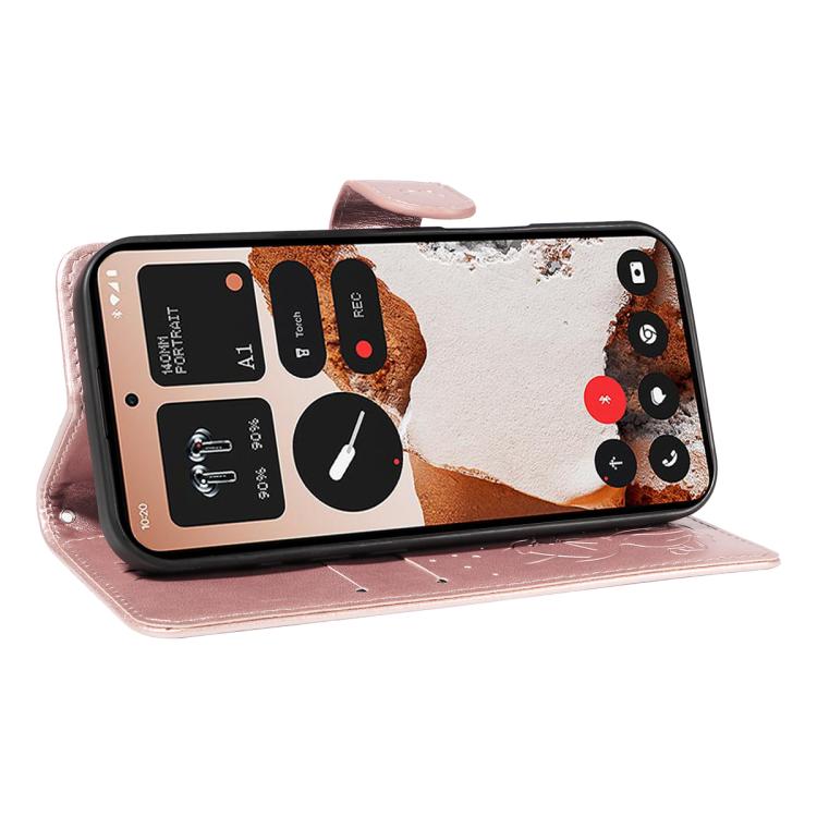 For Nothing CMF Phone 2 Pro Cat and Bee Embossed Flip Leather Phone Case