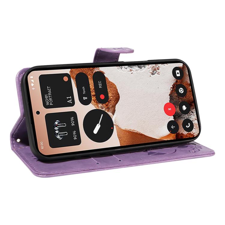 For Nothing CMF Phone 2 Pro Cat and Bee Embossed Flip Leather Phone Case