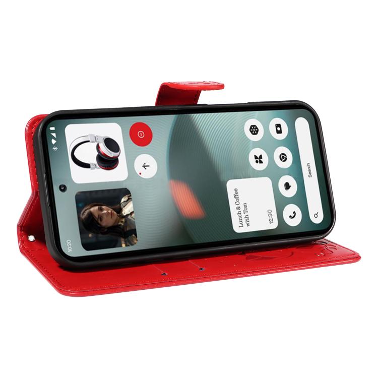 For Nothing Phone 3 Cat and Bee Embossed Flip Leather Phone Case