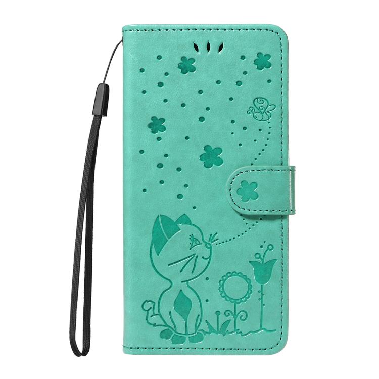 For Nothing Phone 3 Cat and Bee Embossed Flip Leather Phone Case