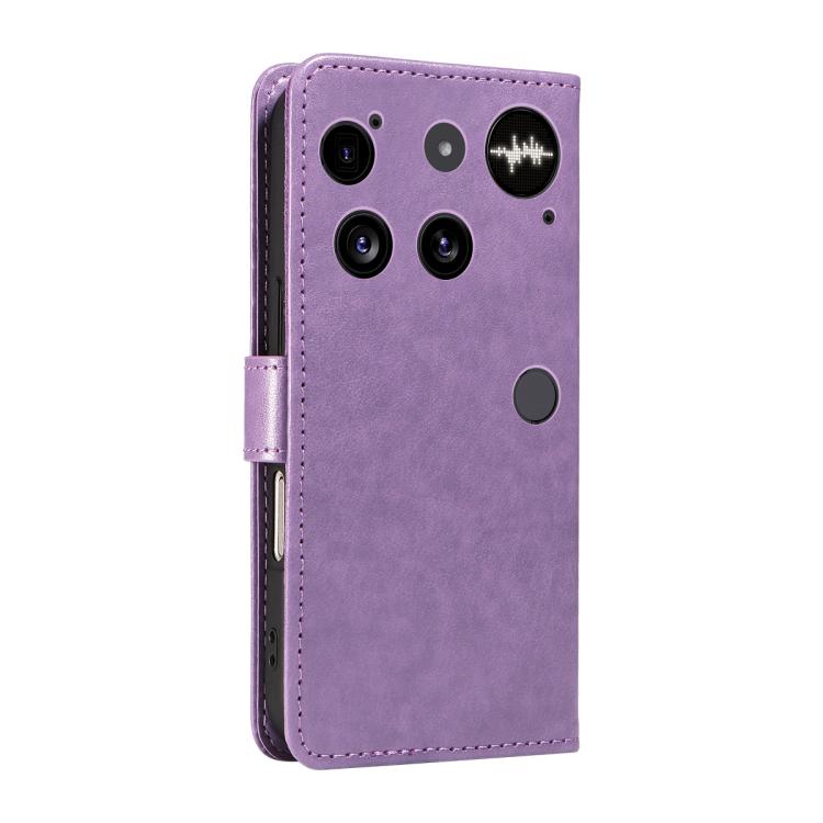 For Nothing Phone 3 Cat and Bee Embossed Flip Leather Phone Case