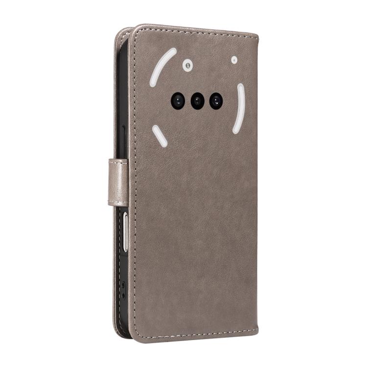 For Nothing Phone 3A Cat and Bee Embossed Flip Leather Phone Case