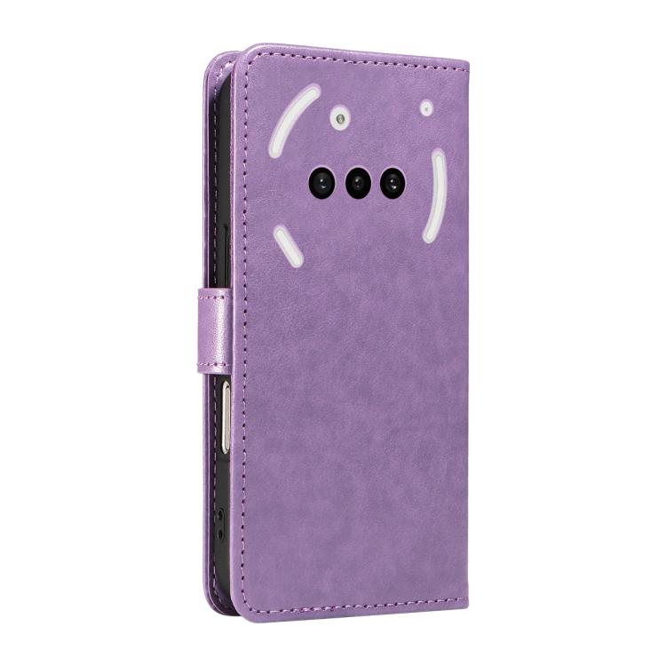 For Nothing Phone 3A Cat and Bee Embossed Flip Leather Phone Case