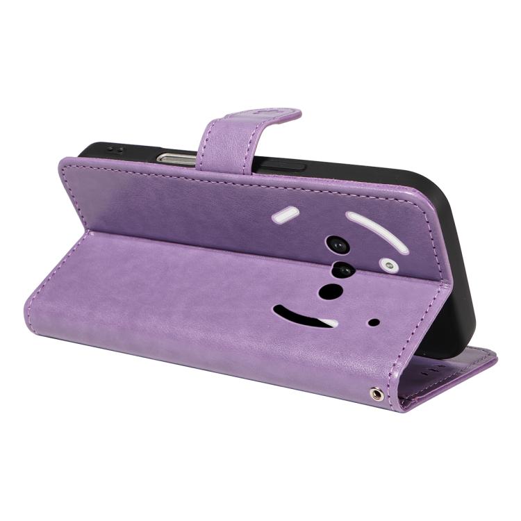 For Nothing Phone 3A Cat and Bee Embossed Flip Leather Phone Case