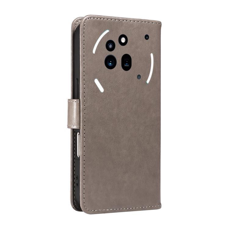 For Nothing Phone 3A Pro Cat and Bee Embossed Flip Leather Phone Case
