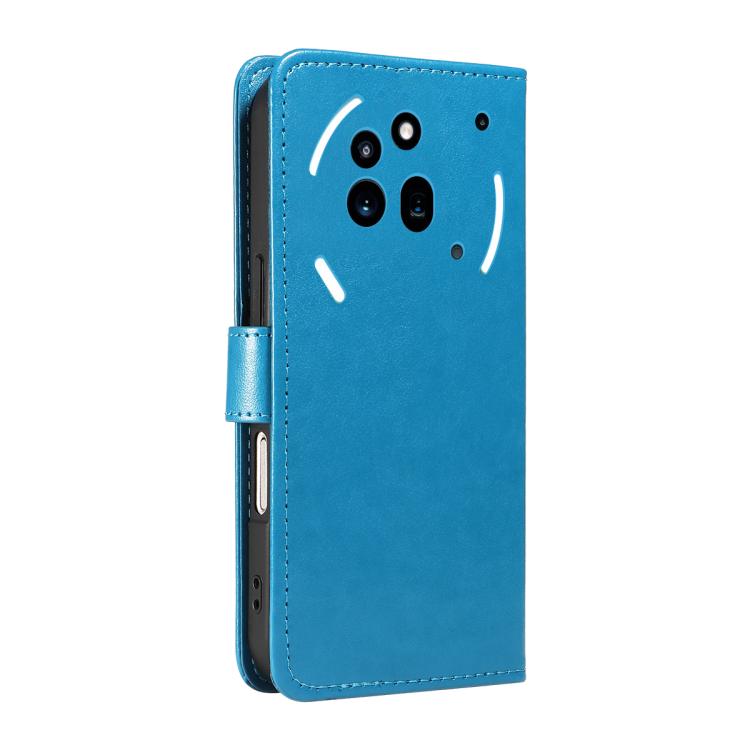 For Nothing Phone 3A Pro Cat and Bee Embossed Flip Leather Phone Case