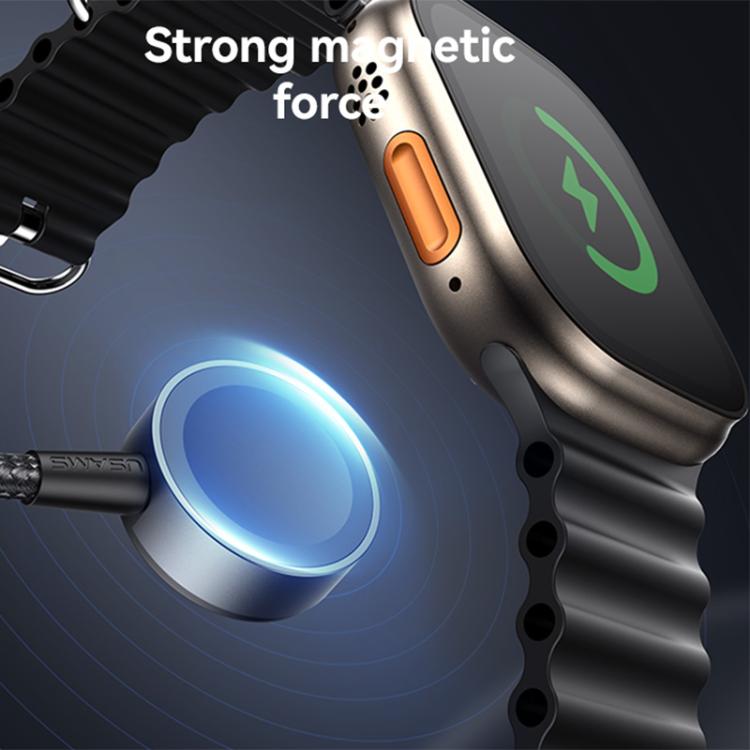 USAMS SJ754 72W 3 in 1 Colorful Light Aluminum Alloy Fast Data Charging Cable, Length: 1.2m - Gun Color