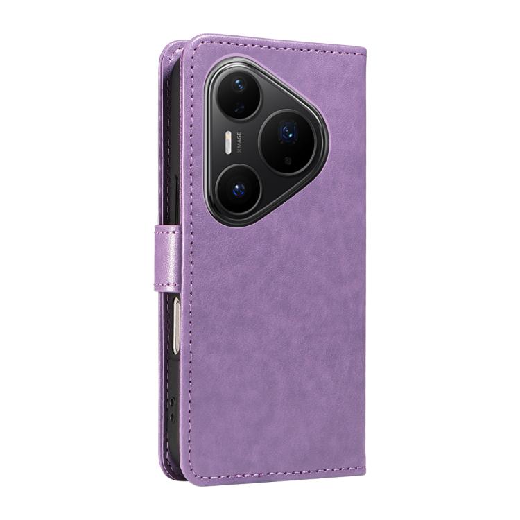 For Huawei Pura 80 Pro 5G Cat and Bee Embossed Flip Leather Phone Case