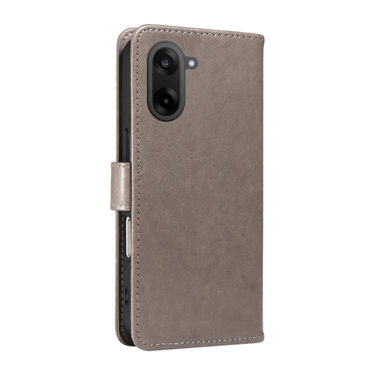 For OnePlus Nord CE5 Cat and Bee Embossed Flip Leather Phone Case