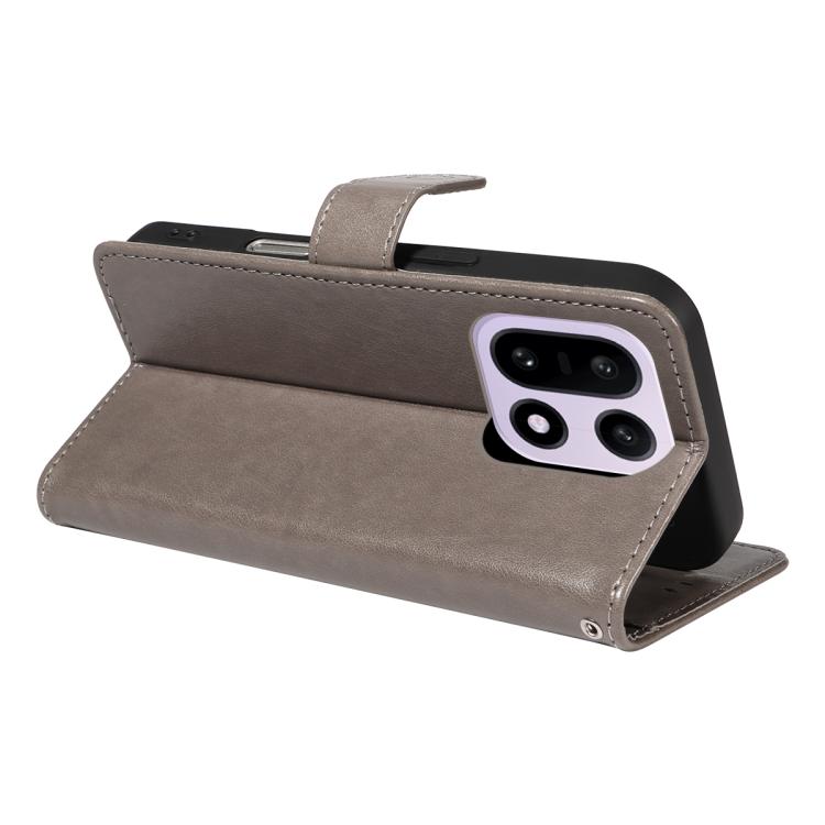 For OnePlus 15 Cat and Bee Embossed Flip Leather Phone Case