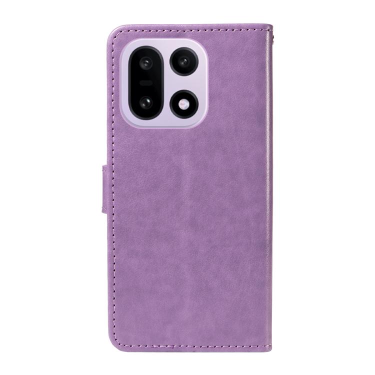 For OnePlus 15 Cat and Bee Embossed Flip Leather Phone Case