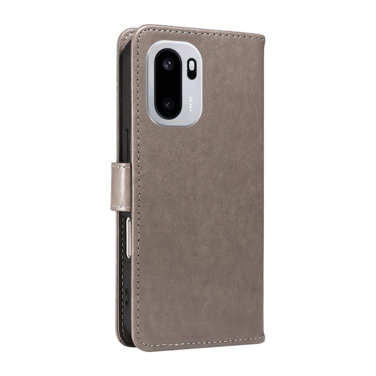 For OnePlus Ace 6 Cat and Bee Embossed Flip Leather Phone Case