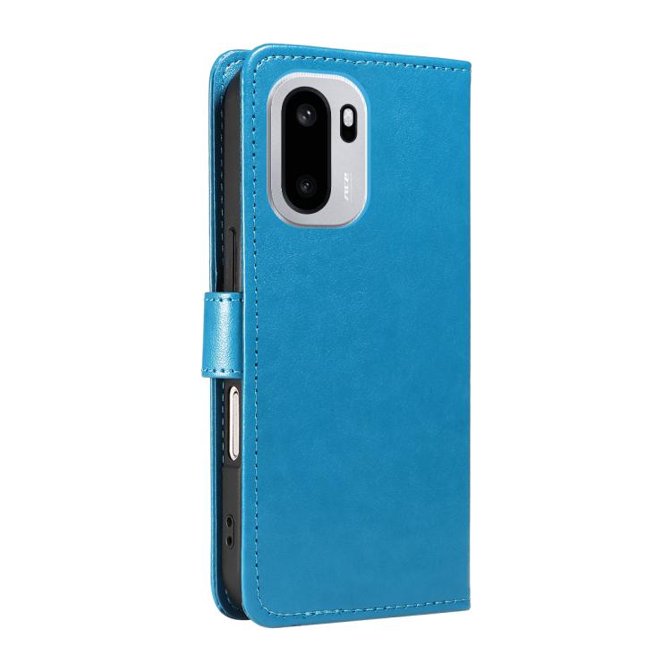 For OnePlus Ace 6 Cat and Bee Embossed Flip Leather Phone Case
