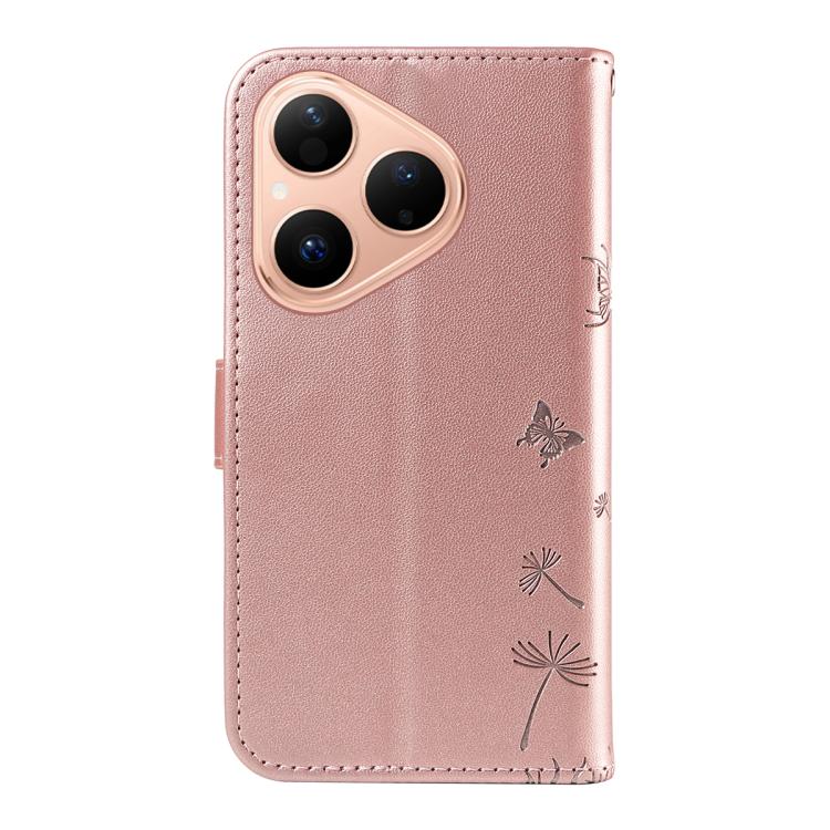 For Huawei Pura 80 5G Dandelion Embossed Pattern Flip Leather Phone Case
