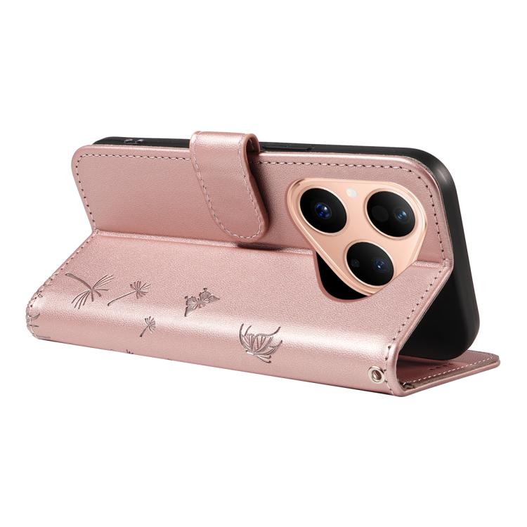 For Huawei Pura 80 5G Dandelion Embossed Pattern Flip Leather Phone Case