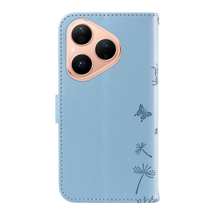 For Huawei Pura 80 5G Dandelion Embossed Pattern Flip Leather Phone Case