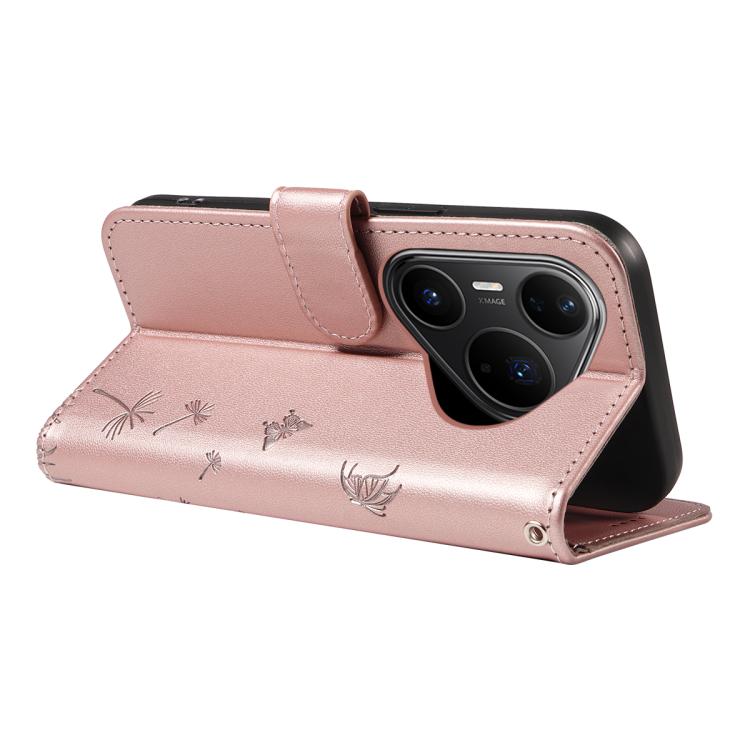 For Huawei Pura 80 Pro 5G Dandelion Embossed Pattern Flip Leather Phone Case
