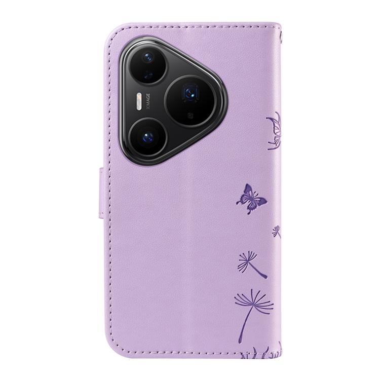 For Huawei Pura 80 Pro 5G Dandelion Embossed Pattern Flip Leather Phone Case