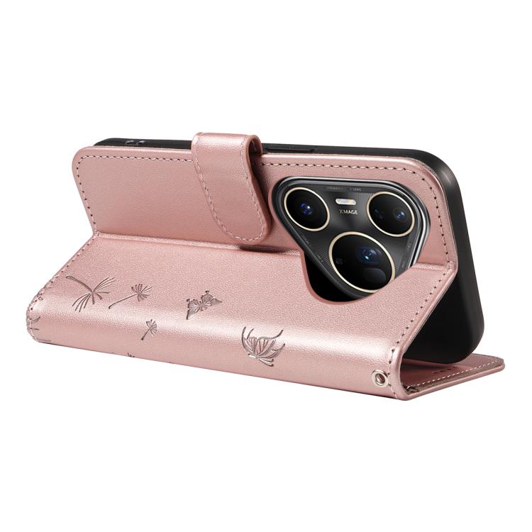 For Huawei Pura 80 Ultra 5G Dandelion Embossed Pattern Flip Leather Phone Case