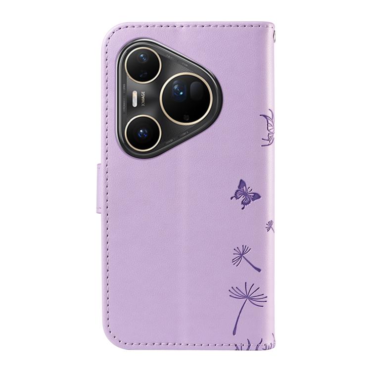 For Huawei Pura 80 Ultra 5G Dandelion Embossed Pattern Flip Leather Phone Case