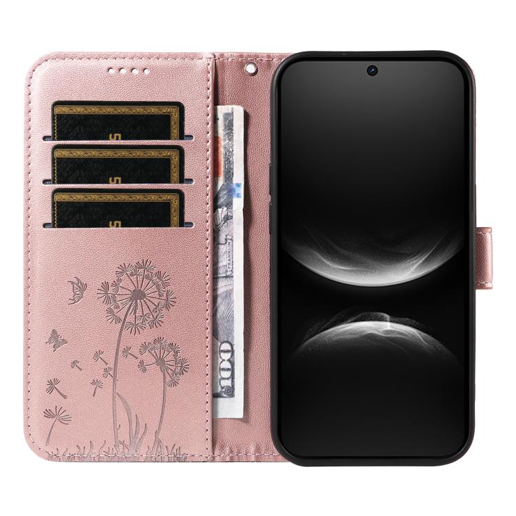 For Huawei Nova 14 Lite / Nova 14 Dandelion Embossed Pattern Flip Leather Phone Case