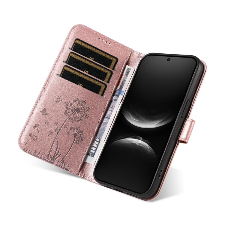 For Huawei Nova 14 Lite / Nova 14 Dandelion Embossed Pattern Flip Leather Phone Case