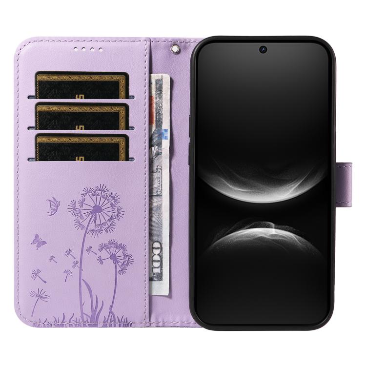 For Huawei Nova 14 Lite / Nova 14 Dandelion Embossed Pattern Flip Leather Phone Case