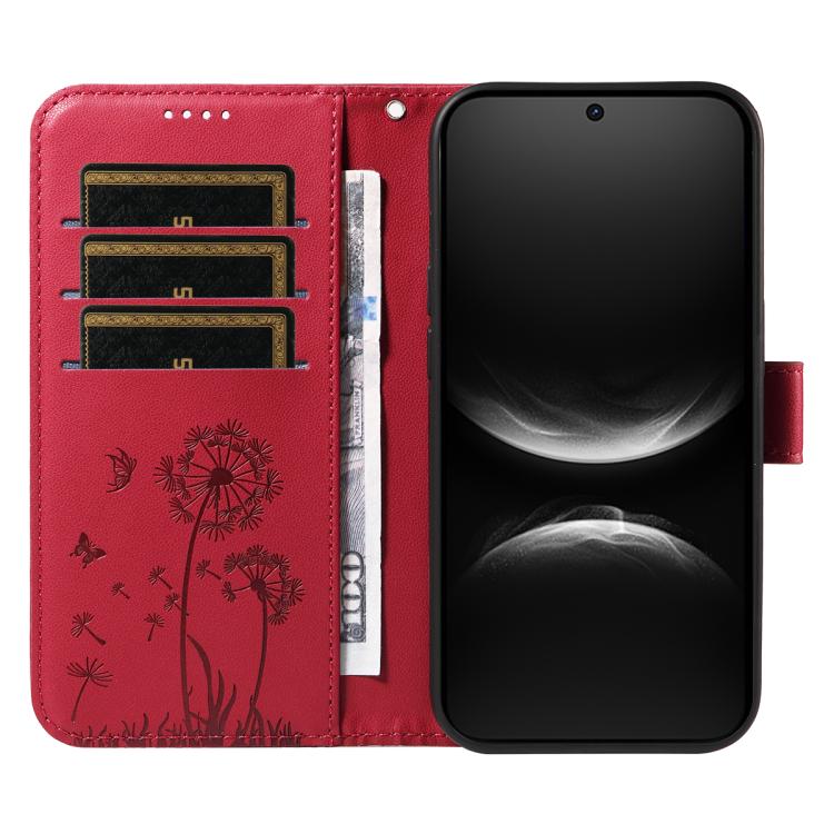For Huawei Nova 14 Lite / Nova 14 Dandelion Embossed Pattern Flip Leather Phone Case