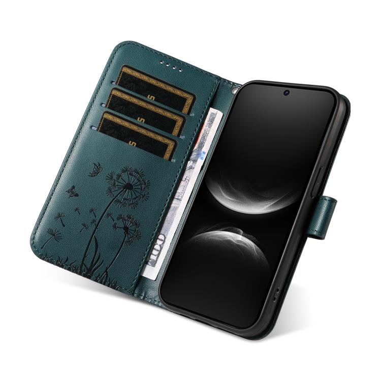 For Huawei Nova 14 Lite / Nova 14 Dandelion Embossed Pattern Flip Leather Phone Case