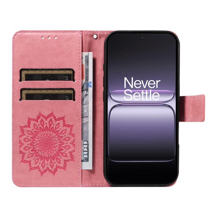 For OnePlus ACE 5 Ultra Embossed Sunflower Pattern Flip Leather Phone Case