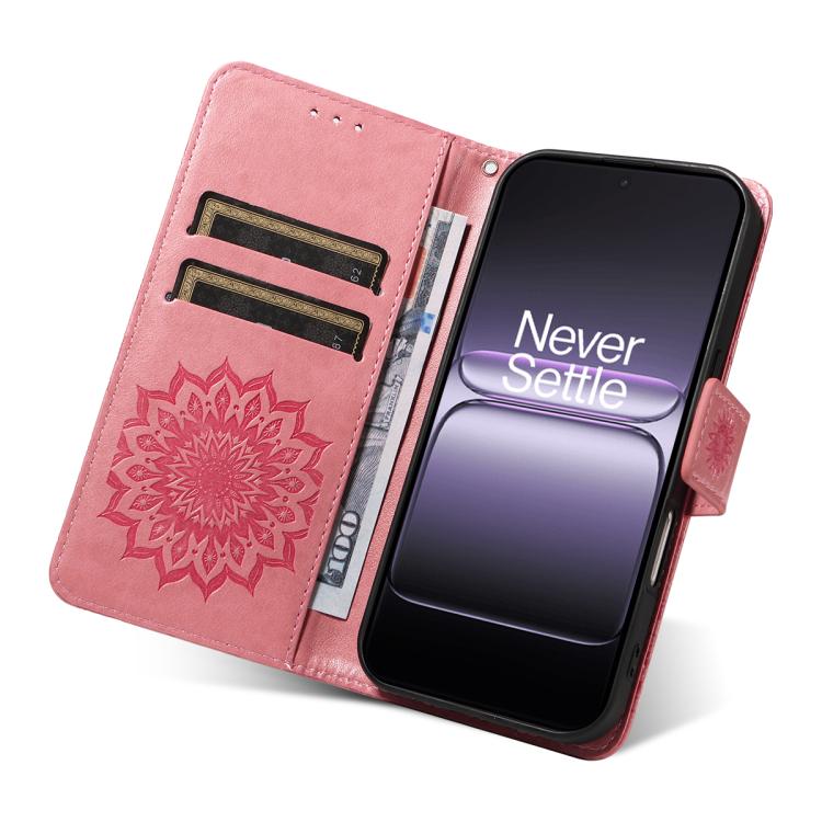 For OnePlus ACE 5 Ultra Embossed Sunflower Pattern Flip Leather Phone Case