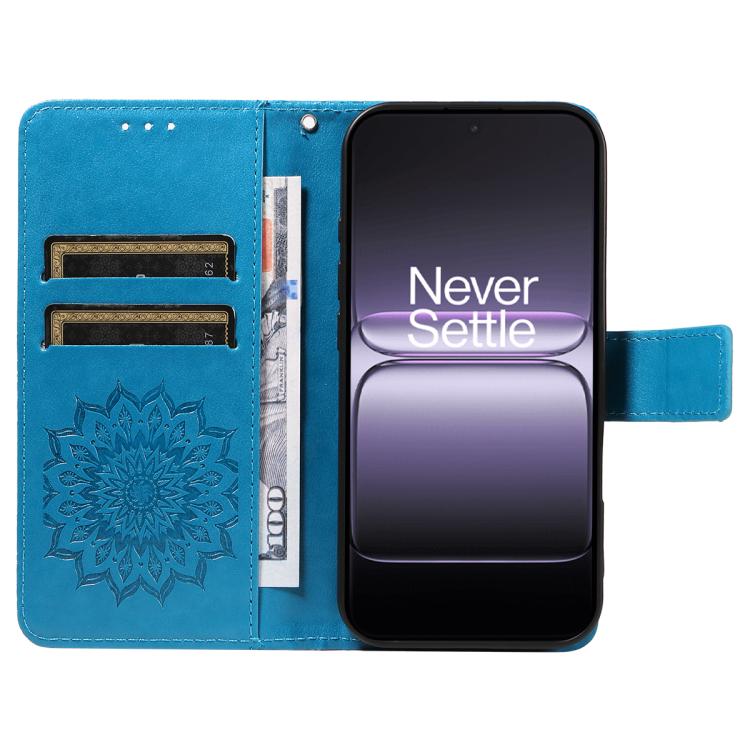 For OnePlus ACE 5 Ultra Embossed Sunflower Pattern Flip Leather Phone Case