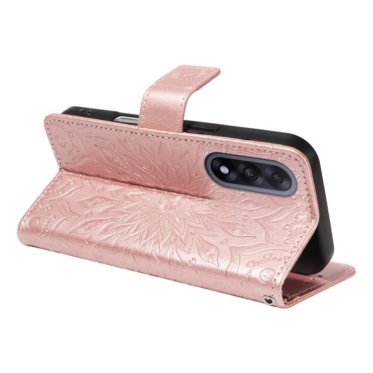For OnePlus ACE 5 Ultra Embossed Sunflower Pattern Flip Leather Phone Case