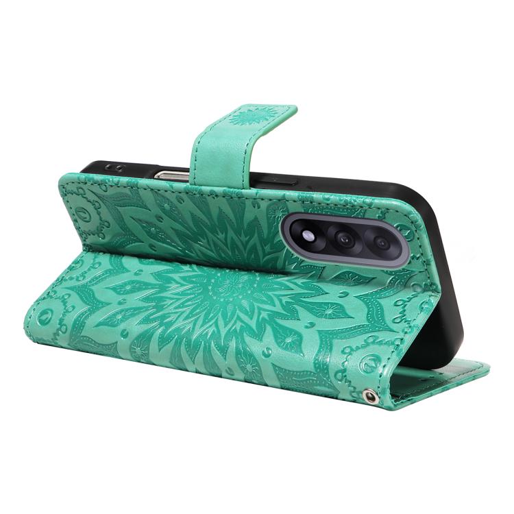 For OnePlus ACE 5 Ultra Embossed Sunflower Pattern Flip Leather Phone Case