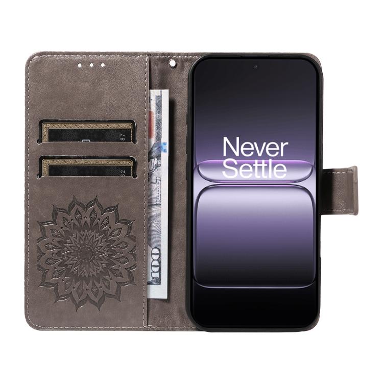 For OnePlus ACE 5 Ultra Embossed Sunflower Pattern Flip Leather Phone Case