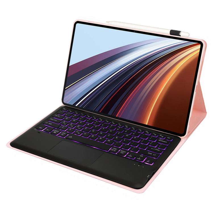 For Honor Pad GT2 Pro 12.5 inch Ultra-thin Detachable Backlight Bluetooth Keyboard Leather Tablet Case with Touchpad