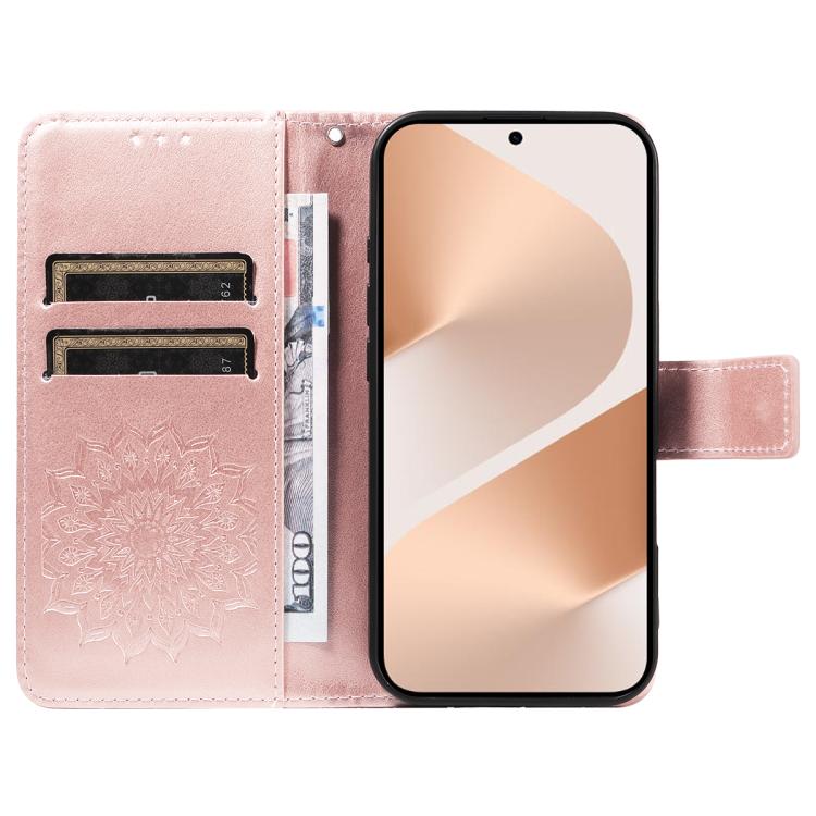 For Huawei Pura 80 5G Embossed Sunflower Pattern Flip Leather Phone Case