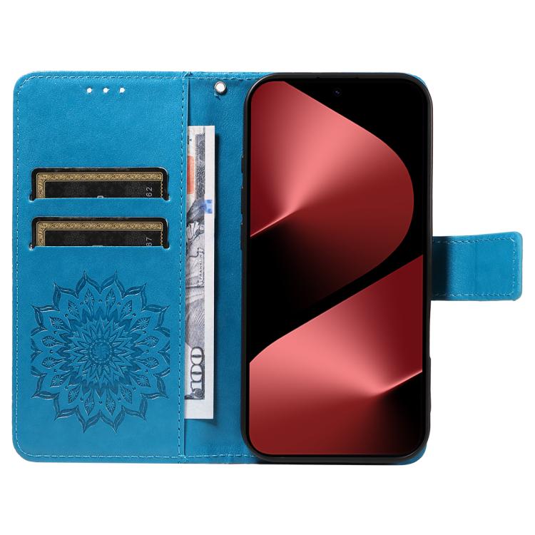 For Huawei Pura 80 Pro 5G Embossed Sunflower Pattern Flip Leather Phone Case