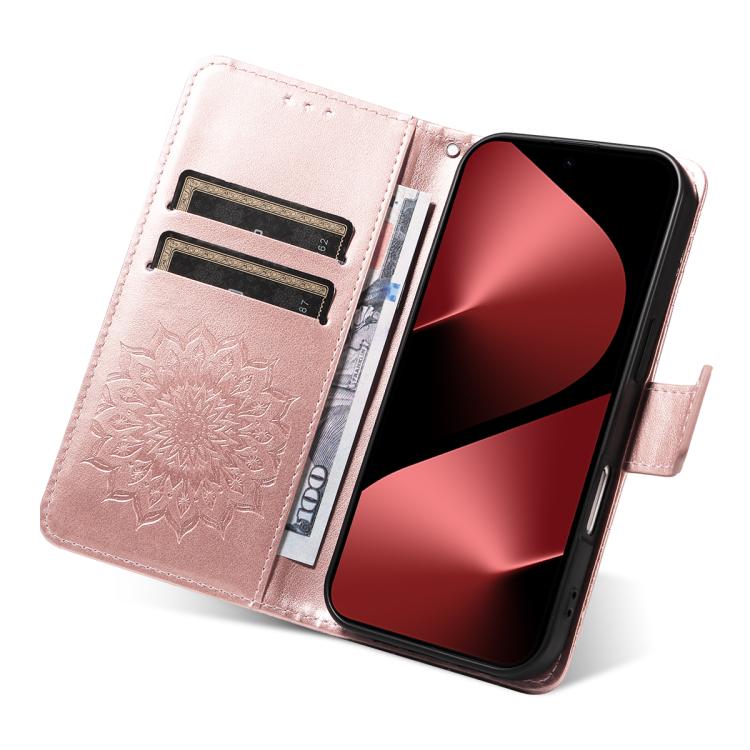 For Huawei Pura 80 Pro 5G Embossed Sunflower Pattern Flip Leather Phone Case