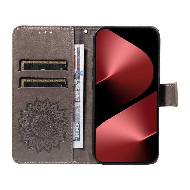 For Huawei Pura 80 Pro 5G Embossed Sunflower Pattern Flip Leather Phone Case