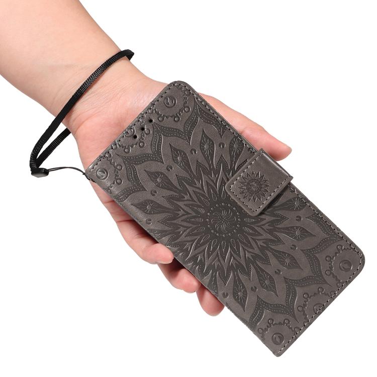 For Huawei Pura 80 Pro 5G Embossed Sunflower Pattern Flip Leather Phone Case